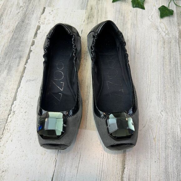 Apepazza Shoes - Apepazza Pissarro Jeweled gray Flats size 6M